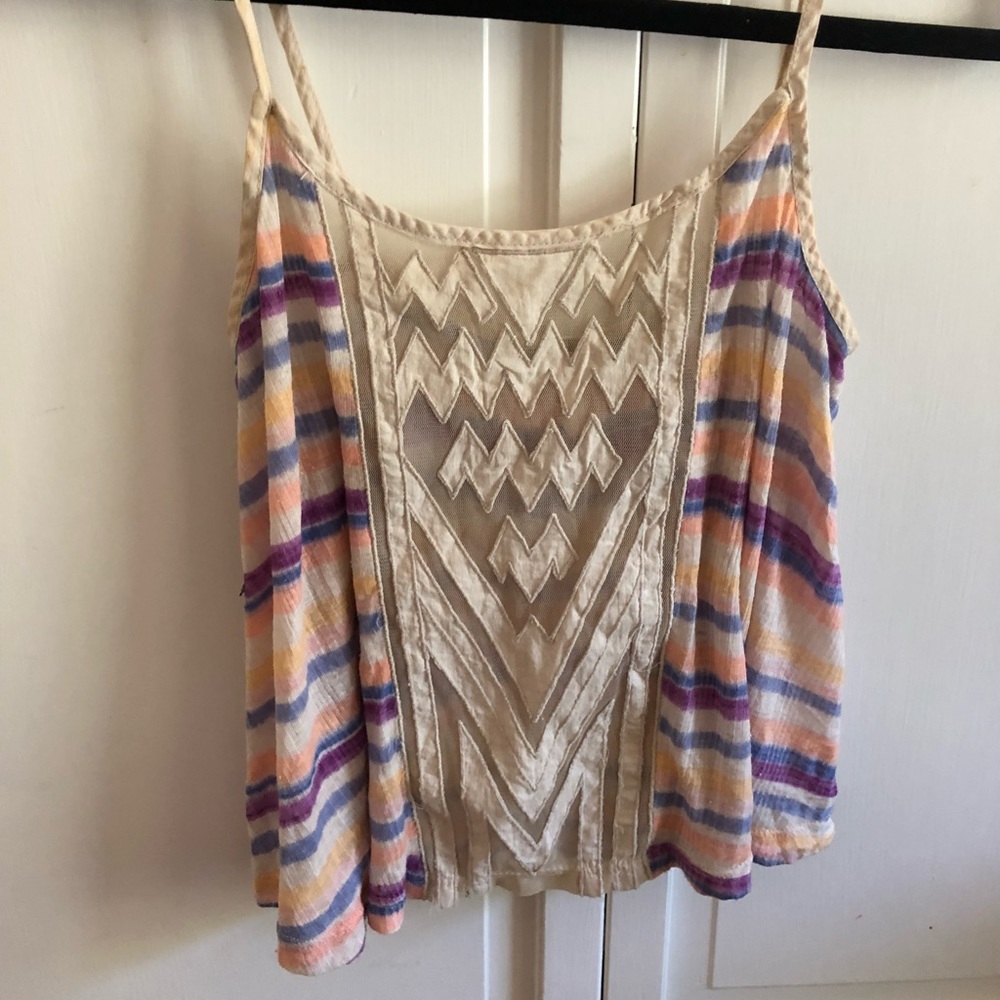 boho multi-pattern tank